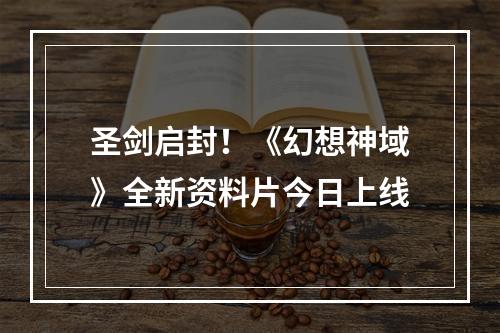 圣剑启封！《幻想神域》全新资料片今日上线