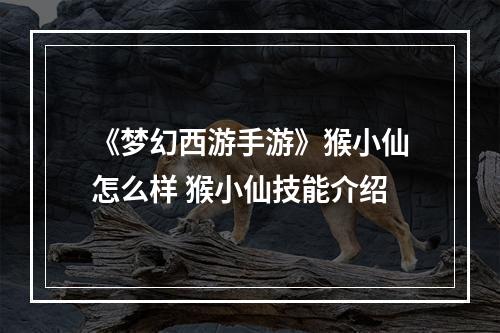 《梦幻西游手游》猴小仙怎么样 猴小仙技能介绍