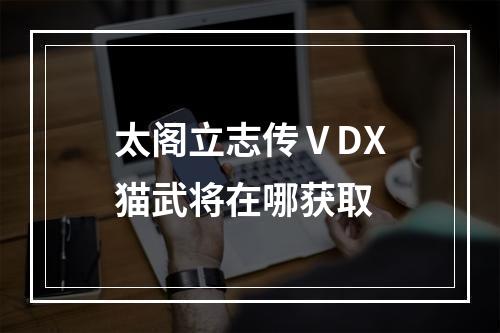 太阁立志传ⅤDX猫武将在哪获取