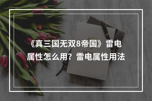 《真三国无双8帝国》雷电属性怎么用？雷电属性用法