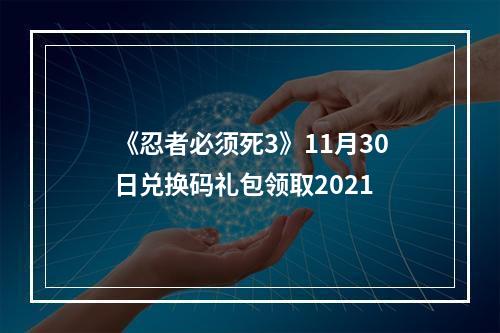 《忍者必须死3》11月30日兑换码礼包领取2021