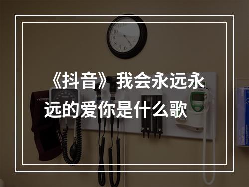 《抖音》我会永远永远的爱你是什么歌