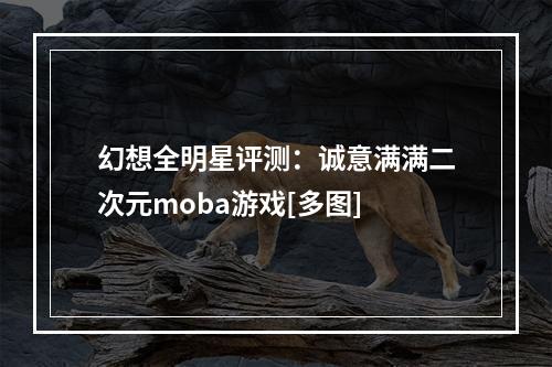 幻想全明星评测：诚意满满二次元moba游戏[多图]