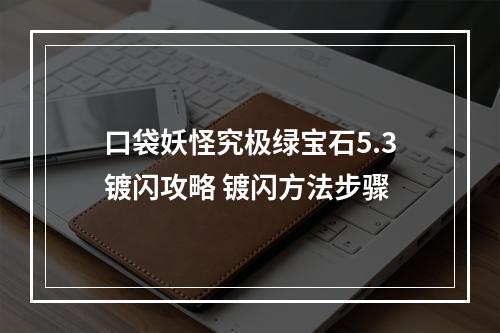 口袋妖怪究极绿宝石5.3镀闪攻略 镀闪方法步骤