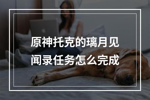 原神托克的璃月见闻录任务怎么完成