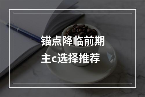 锚点降临前期主c选择推荐