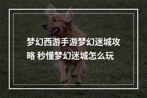 梦幻西游手游梦幻迷城攻略 秒懂梦幻迷城怎么玩