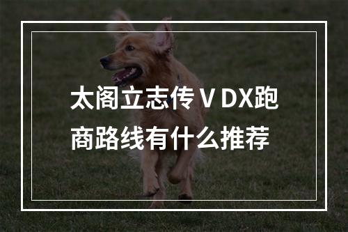 太阁立志传ⅤDX跑商路线有什么推荐