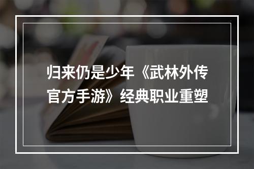 归来仍是少年《武林外传官方手游》经典职业重塑