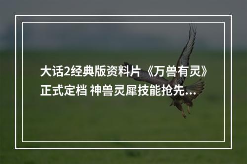 大话2经典版资料片《万兽有灵》正式定档 神兽灵犀技能抢先预览