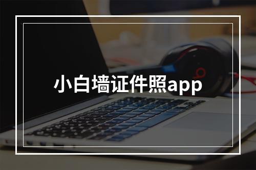 小白墙证件照app