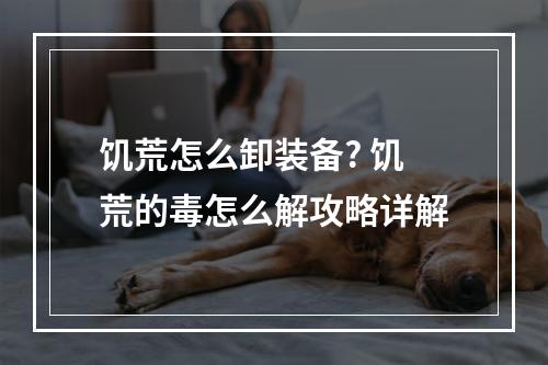 饥荒怎么卸装备? 饥荒的毒怎么解攻略详解