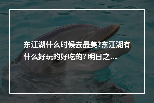 东江湖什么时候去最美?东江湖有什么好玩的好吃的? 明日之后小银鱼鳜鱼用什么鱼饵攻略一览