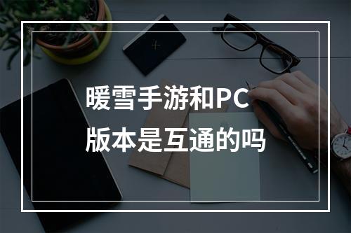 暖雪手游和PC版本是互通的吗