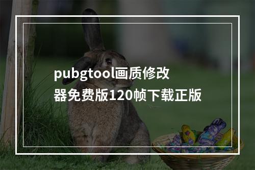 pubgtool画质修改器免费版120帧下载正版