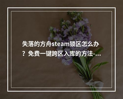 失落的方舟steam锁区怎么办？免费一键跨区入库的方法--手游攻略网