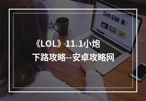 《LOL》11.1小炮下路攻略--安卓攻略网