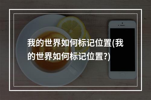 我的世界如何标记位置(我的世界如何标记位置?)