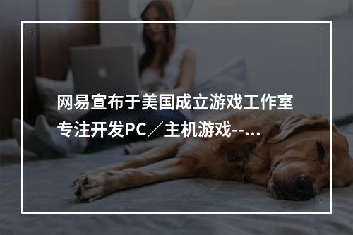 网易宣布于美国成立游戏工作室 专注开发PC／主机游戏--手游攻略网