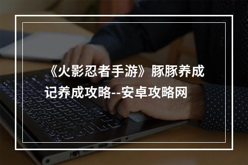 《火影忍者手游》豚豚养成记养成攻略--安卓攻略网