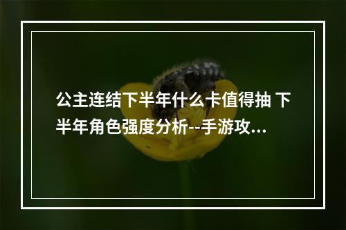 公主连结下半年什么卡值得抽 下半年角色强度分析--手游攻略网