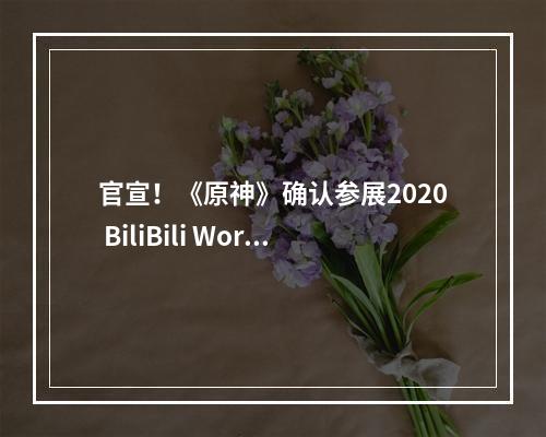 官宣！《原神》确认参展2020 BiliBili World--安卓攻略网