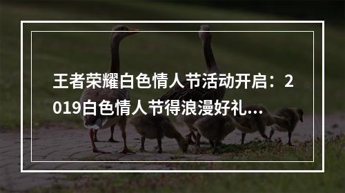 王者荣耀白色情人节活动开启：2019白色情人节得浪漫好礼！[视频][多图]--安卓攻略网