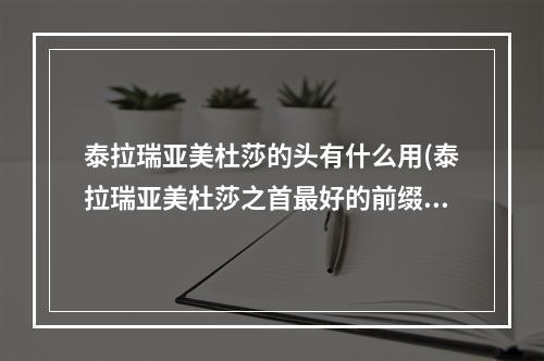 泰拉瑞亚美杜莎的头有什么用(泰拉瑞亚美杜莎之首最好的前缀)