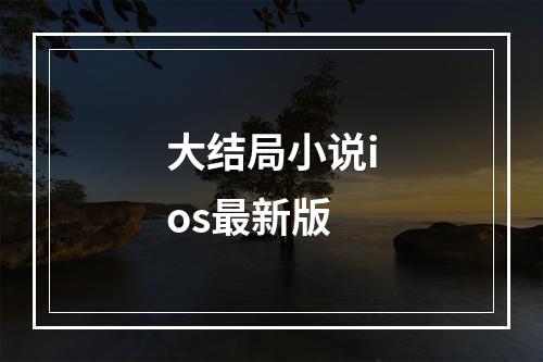 大结局小说ios最新版