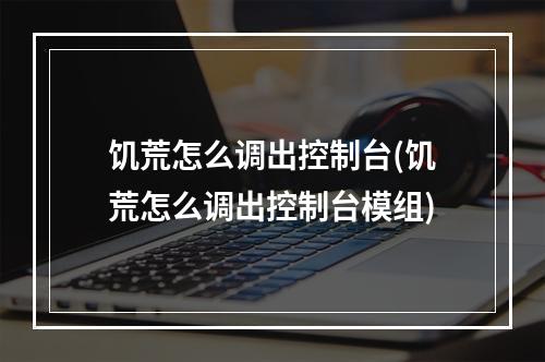 饥荒怎么调出控制台(饥荒怎么调出控制台模组)