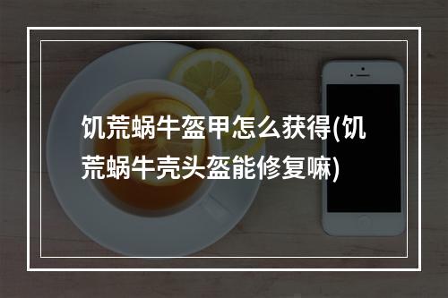 饥荒蜗牛盔甲怎么获得(饥荒蜗牛壳头盔能修复嘛)