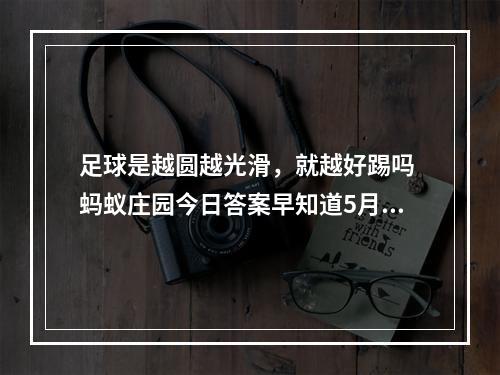 足球是越圆越光滑，就越好踢吗 蚂蚁庄园今日答案早知道5月4日--游戏攻略网