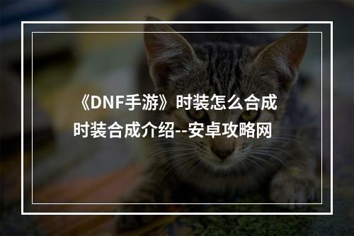 《DNF手游》时装怎么合成 时装合成介绍--安卓攻略网