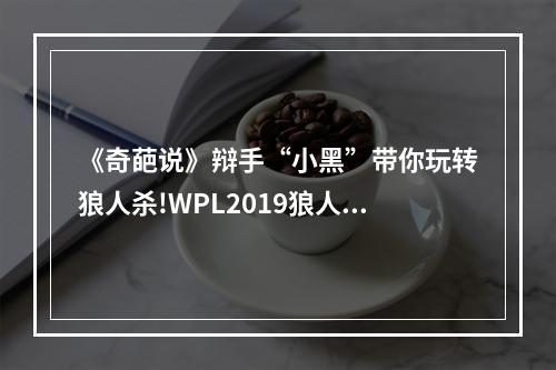 《奇葩说》辩手“小黑”带你玩转狼人杀!WPL2019狼人杀线下淘汰赛精彩回顾--安卓攻略网