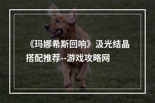 《玛娜希斯回响》汲光结晶搭配推荐--游戏攻略网