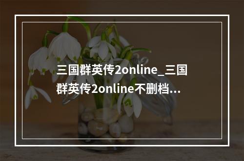 三国群英传2online_三国群英传2online不删档测试预约活动开启--安卓攻略网