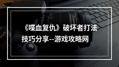 《喋血复仇》破坏者打法技巧分享--游戏攻略网