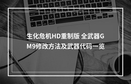 生化危机HD重制版 全武器GM9修改方法及武器代码一览