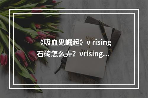 《吸血鬼崛起》v rising石砖怎么弄？vrising石砖获得方法介绍