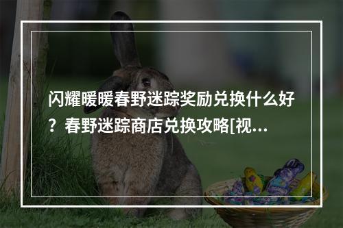 闪耀暖暖春野迷踪奖励兑换什么好？春野迷踪商店兑换攻略[视频][多图]