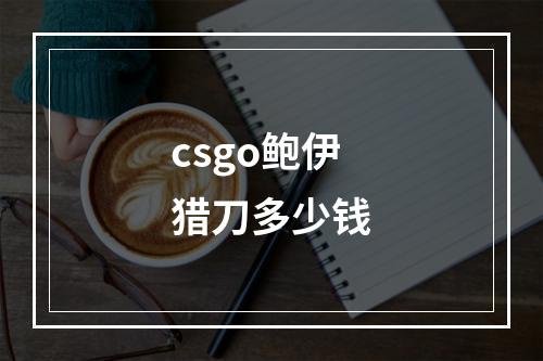 csgo鲍伊猎刀多少钱