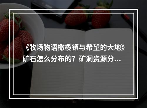 《牧场物语橄榄镇与希望的大地》矿石怎么分布的？矿洞资源分布