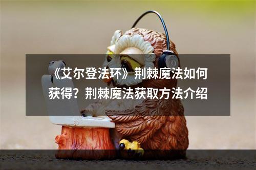 《艾尔登法环》荆棘魔法如何获得？荆棘魔法获取方法介绍