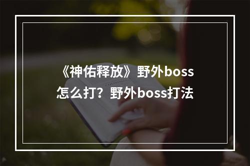 《神佑释放》野外boss怎么打？野外boss打法