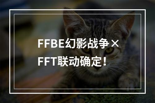 FFBE幻影战争×FFT联动确定！