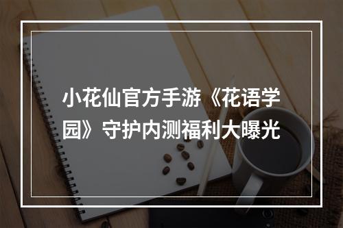 小花仙官方手游《花语学园》守护内测福利大曝光