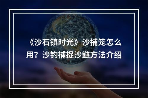 《沙石镇时光》沙捕笼怎么用？沙钓捕捉沙鲢方法介绍