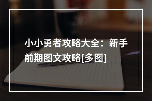 小小勇者攻略大全：新手前期图文攻略[多图]