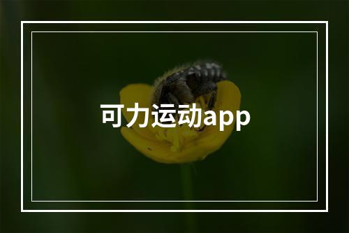 可力运动app