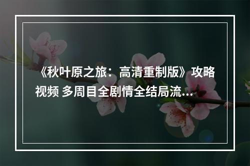 《秋叶原之旅：高清重制版》攻略视频 多周目全剧情全结局流程视频